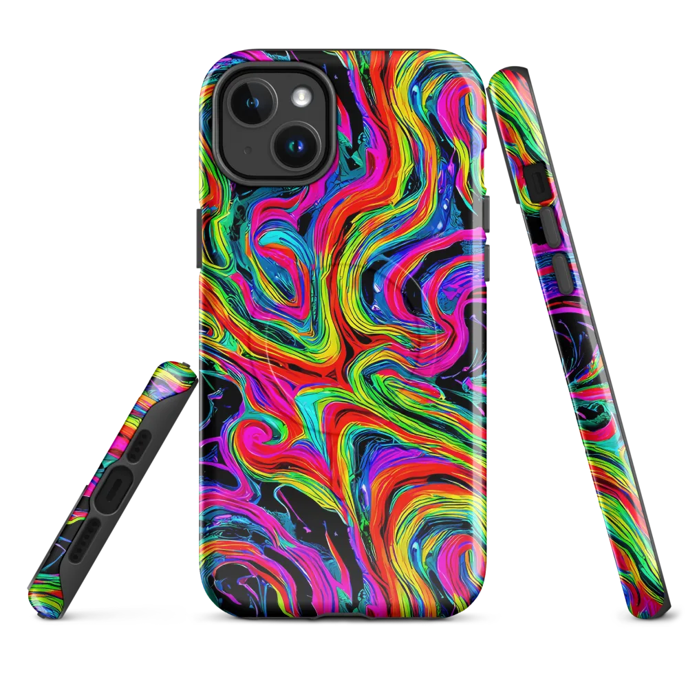 Fluorescent Current on MagSafe Tough Case for iPhone® — Front