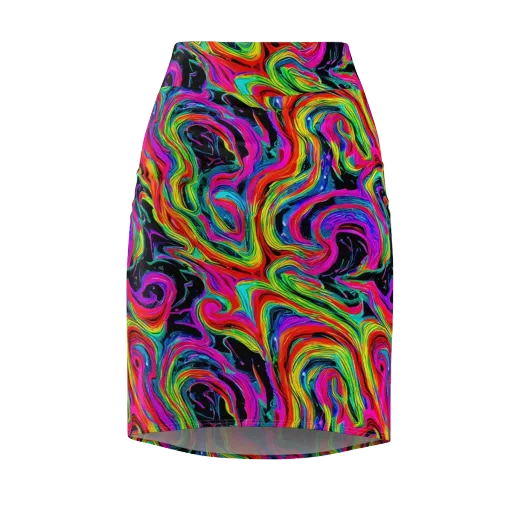 Fluorescent Current on a Pencil Skirt