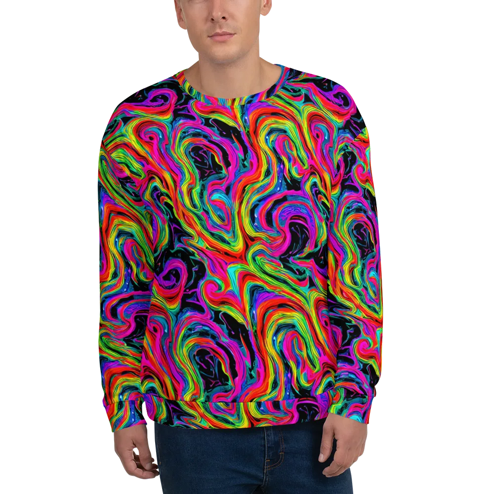 Fluorescent Current on Sweatshirt — Front
