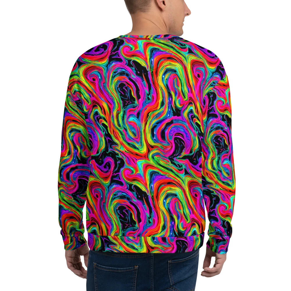 Fluorescent Current on Sweatshirt — Back