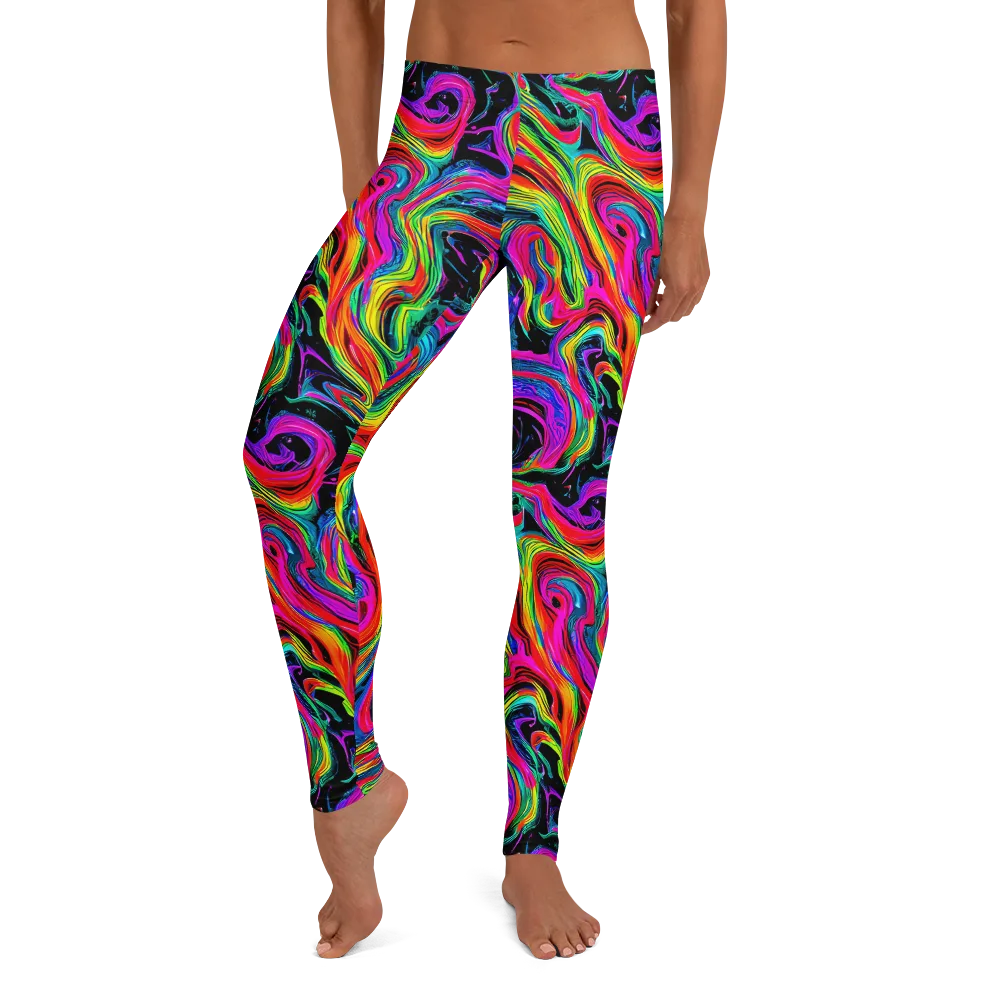 Fluorescent Current on Leggings — Front