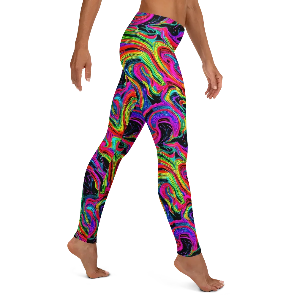 Fluorescent Current on Leggings — Right