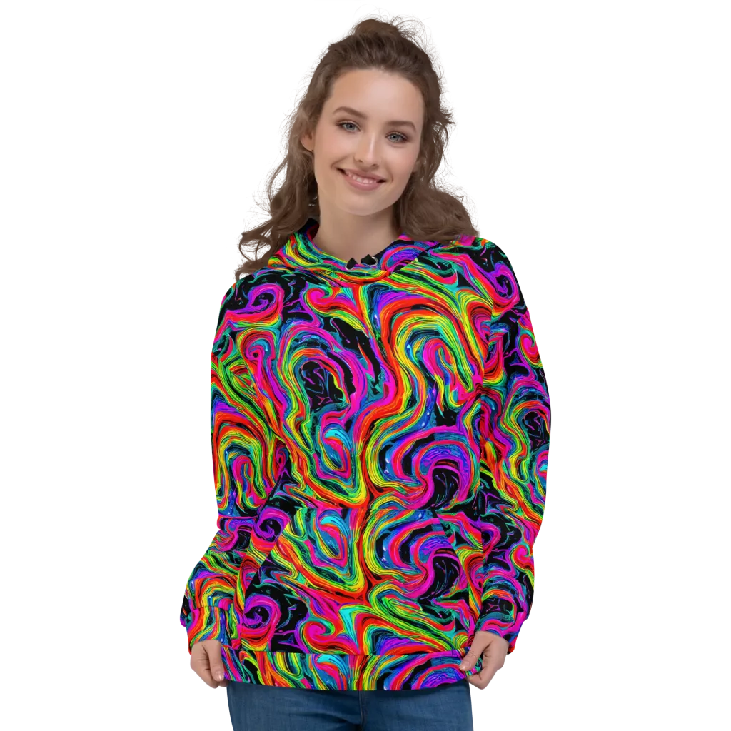 Fluorescent Current on Hoodie — Front