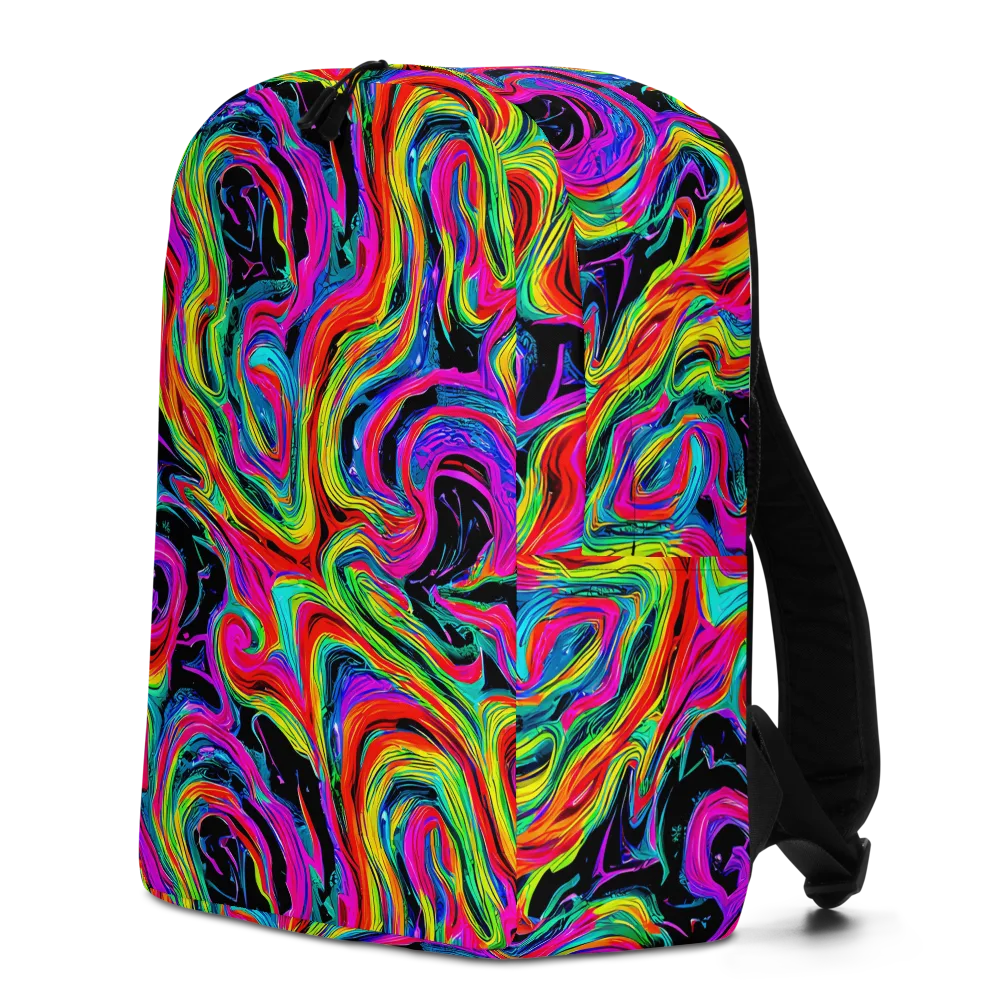 Fluorescent Current on Minimalist Backpack — Left