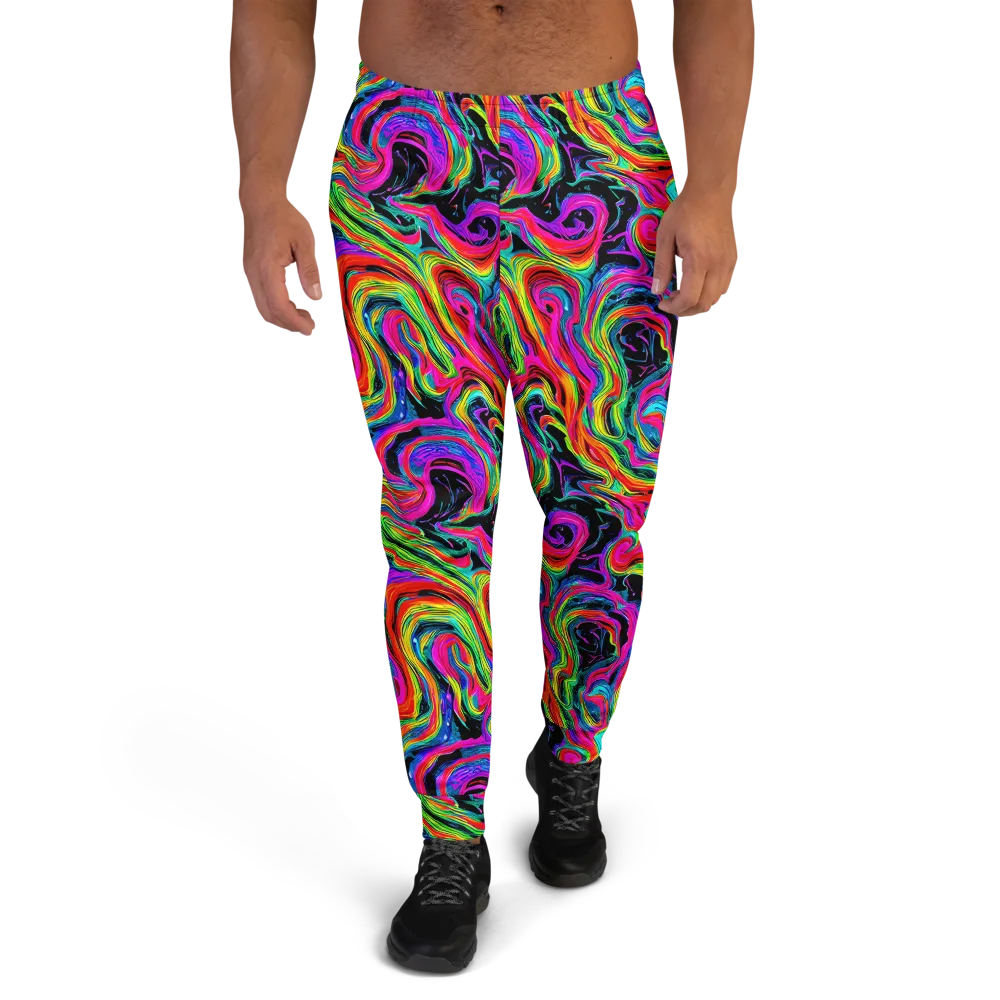Fluorescent Current on Men's Joggers — Front