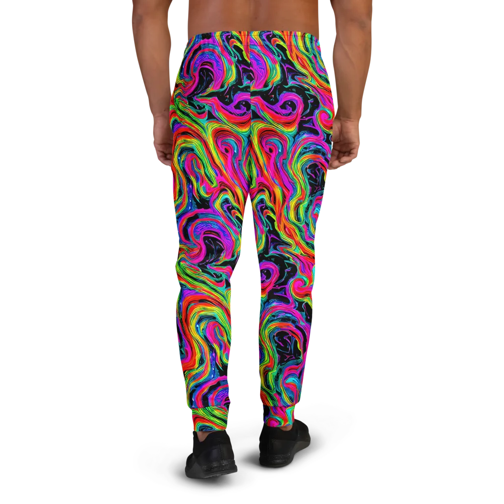 Fluorescent Current on Men's Joggers — Back