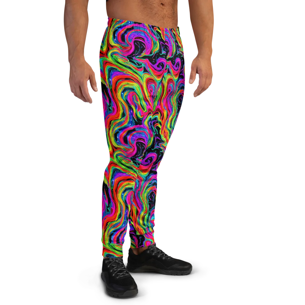 Fluorescent Current on Men's Joggers — Right