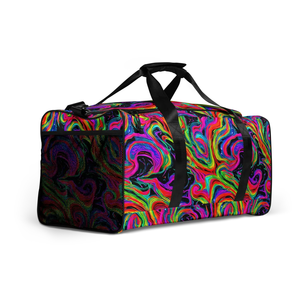 Fluorescent Current on Duffle Bag — Right Front