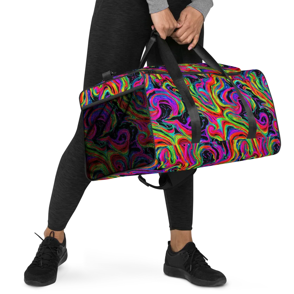 Fluorescent Current on Duffle Bag — Right Front
