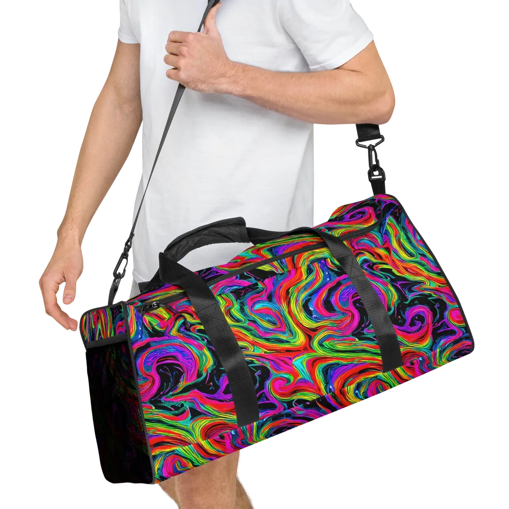 Fluorescent Current on Duffle Bag — Right Front