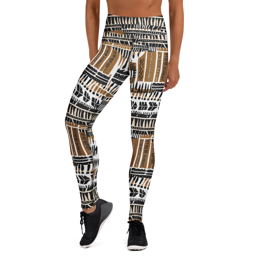 Desert Keys on Yoga Leggings — Front