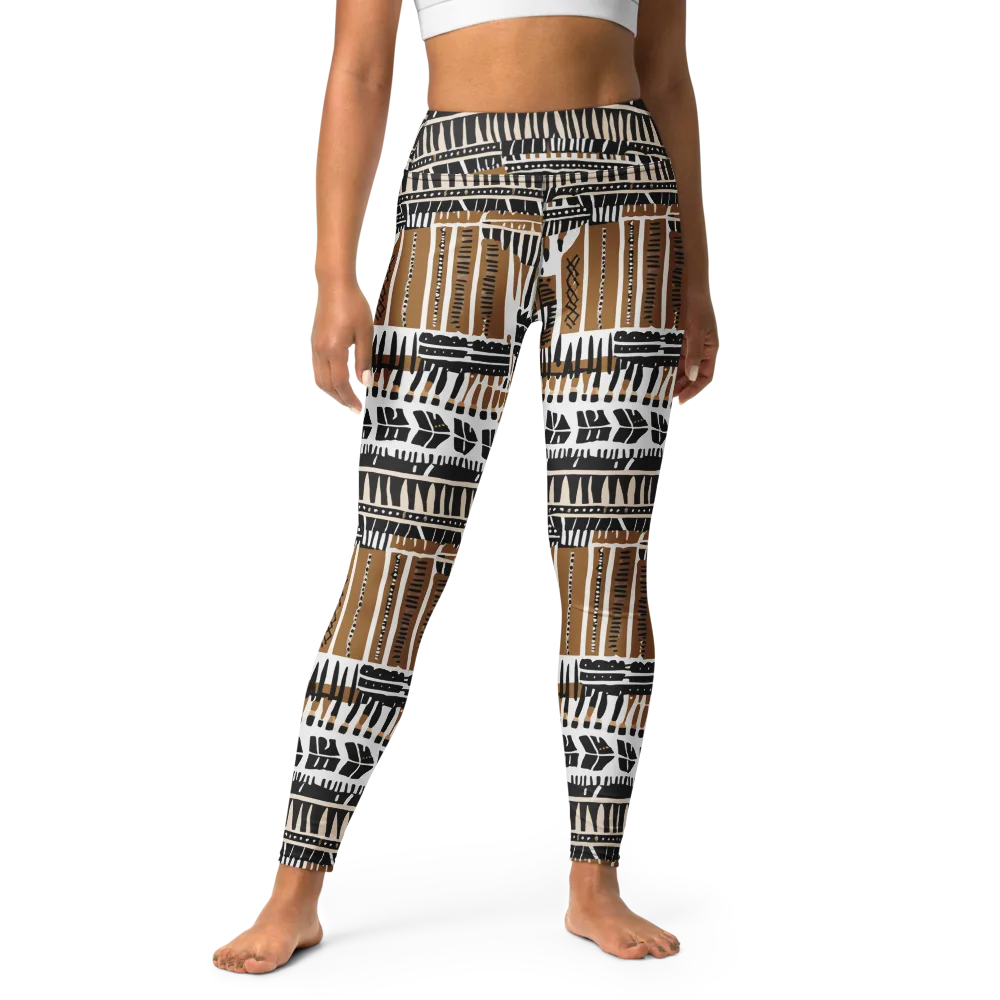Desert Keys on Yoga Leggings — Front