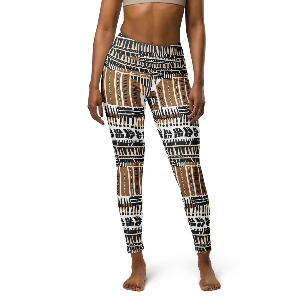 Desert Keys on Yoga Leggings — Front