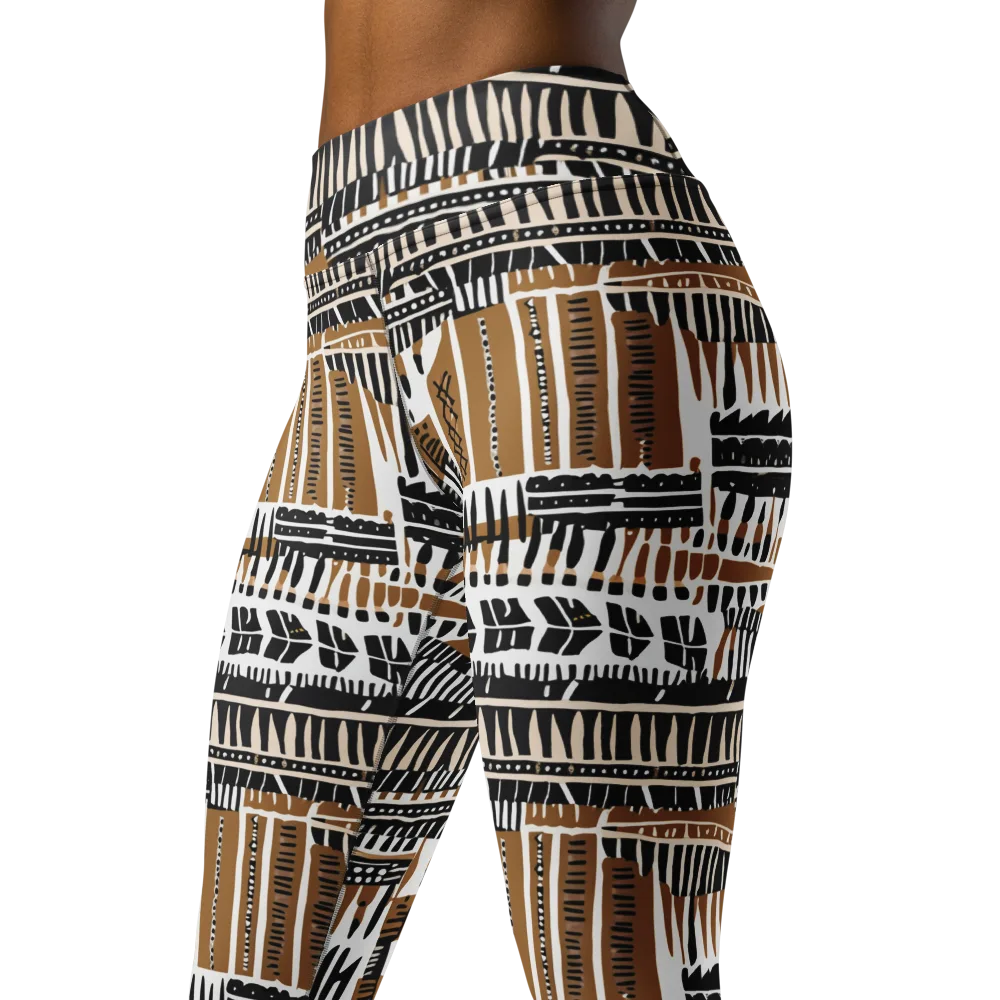 Desert Keys on Yoga Leggings — Left Front
