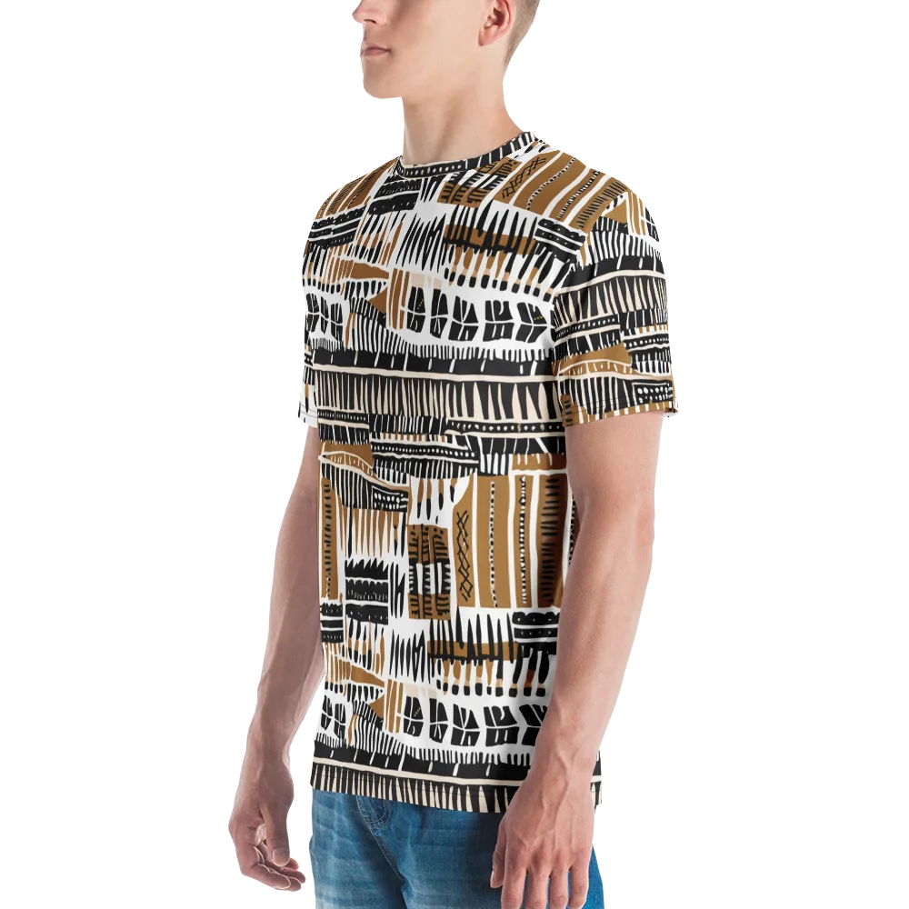 Desert Keys on Men's Crew Neck T-Shirt — Left