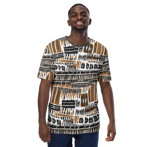 Desert Keys on a Men's Crew Neck T-Shirt