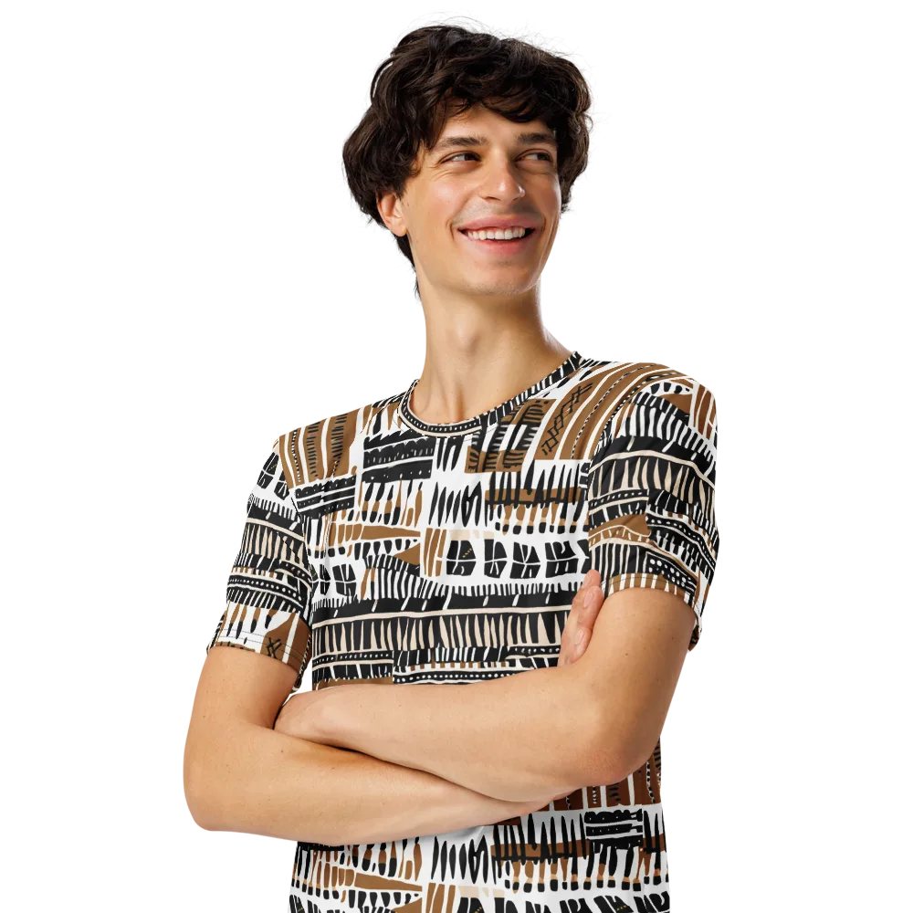 Desert Keys on Men's Crew Neck T-Shirt — Left Front