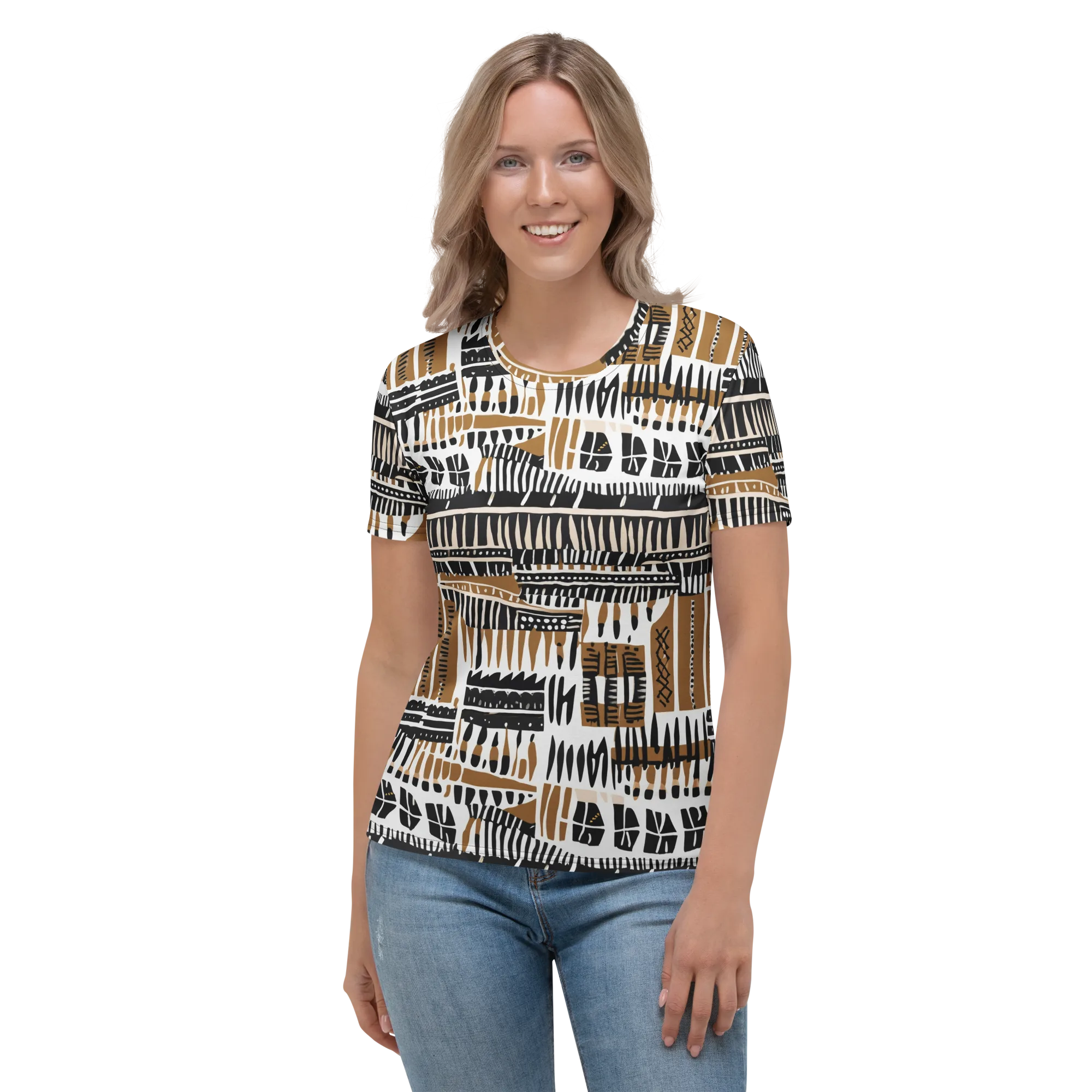 Desert Keys on Women's Crew Neck T-Shirt — Front