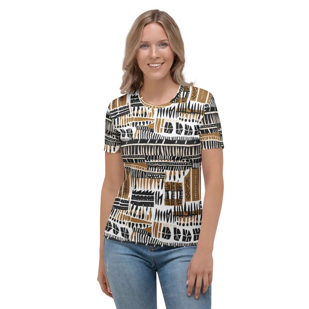 Desert Keys on Women's Crew Neck T-Shirt — Front