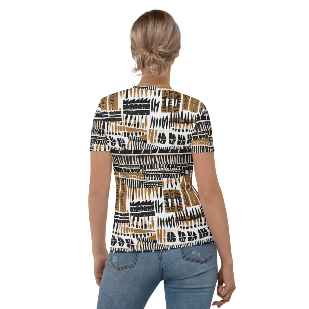 Desert Keys on Women's Crew Neck T-Shirt — Back