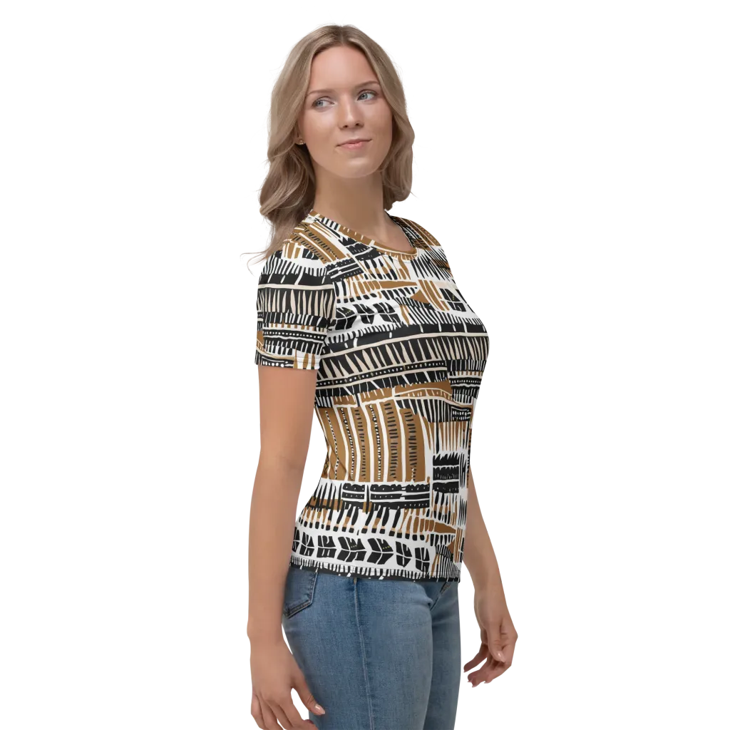 Desert Keys on Women's Crew Neck T-Shirt — Right