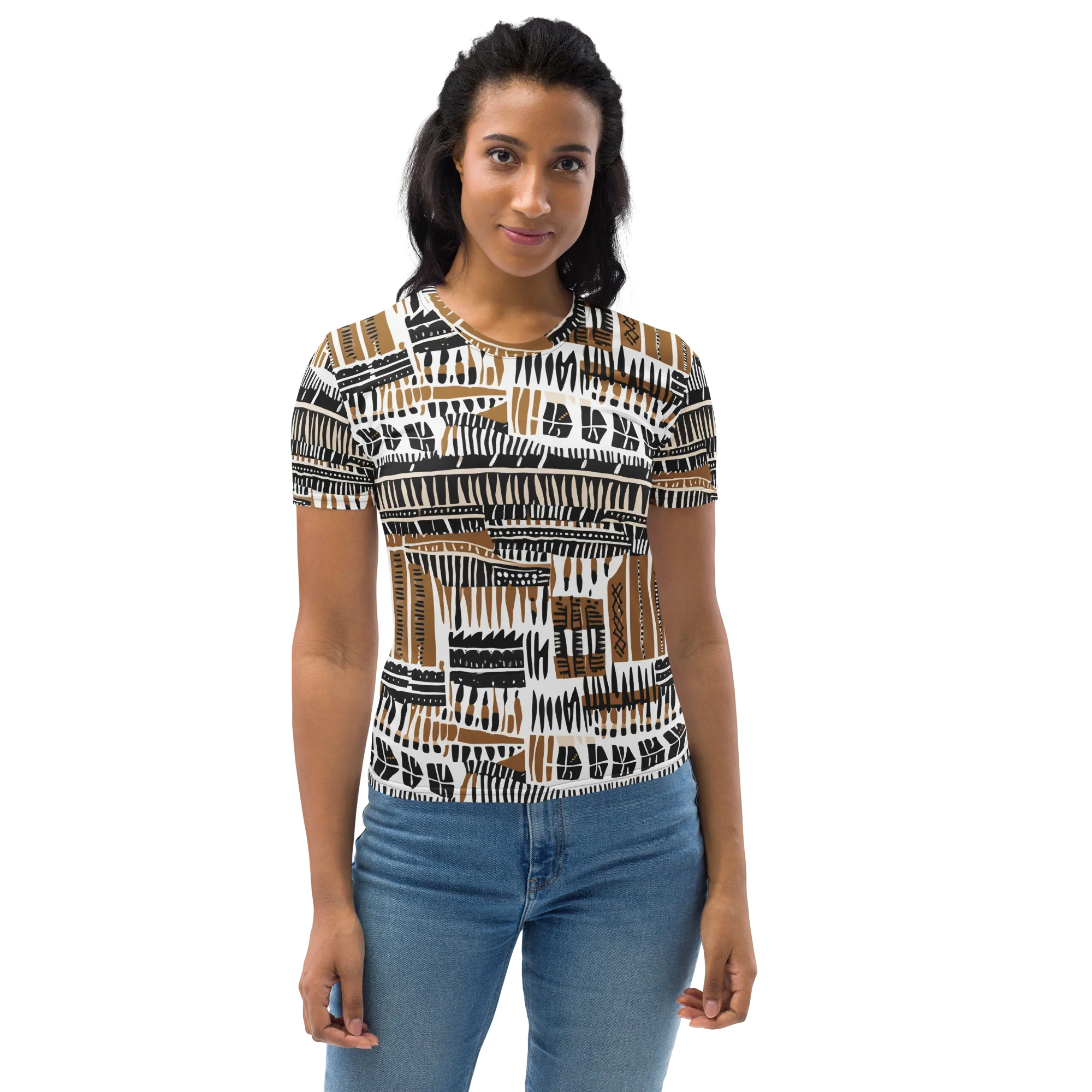 Desert Keys on Women's Crew Neck T-Shirt — Front