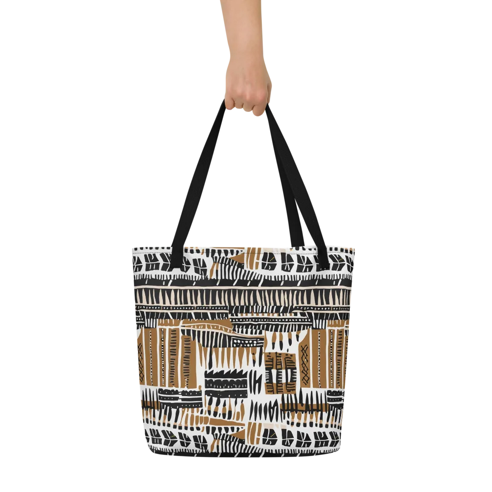 Desert Keys on Large Tote Bag W/ Pocket — Front