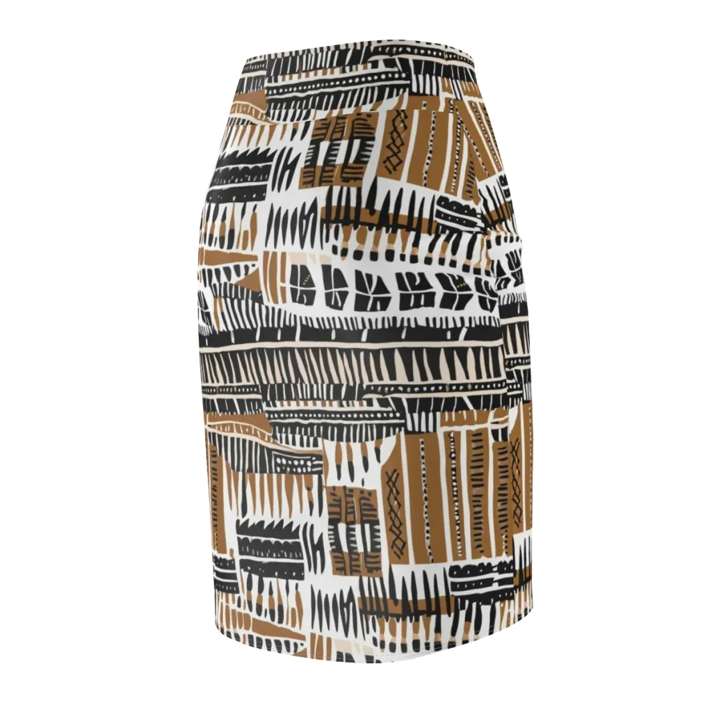 Desert Keys on Pencil Skirt — Back Side