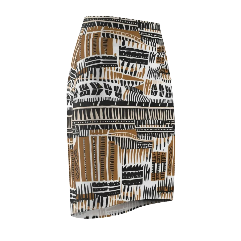 Desert Keys on Pencil Skirt — Front Side
