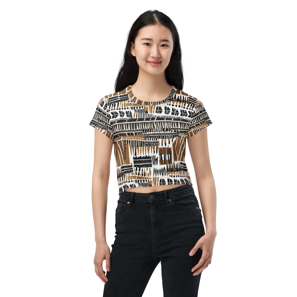 Desert Keys on Crop Tee — Front