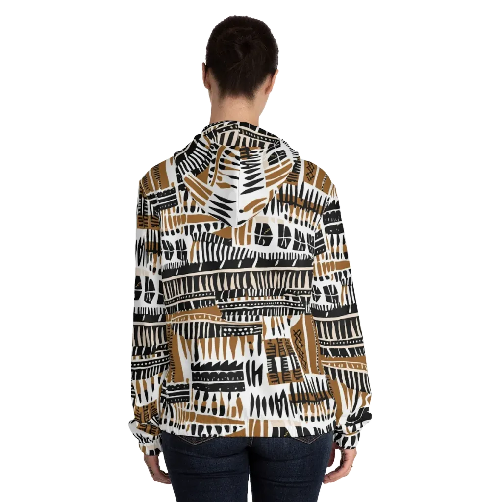 Desert Keys on Women's Full-Zip Hoodie — Back On Person