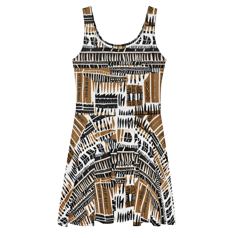 Desert Keys on Skater Dress — Front