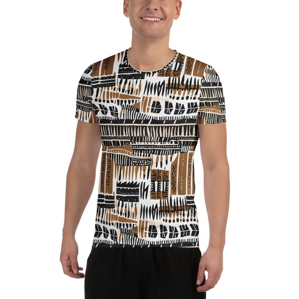 Desert Keys on Men's Athletic T-Shirt — Front