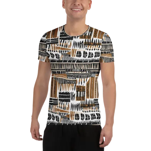 Desert Keys on a Men's Athletic T-Shirt