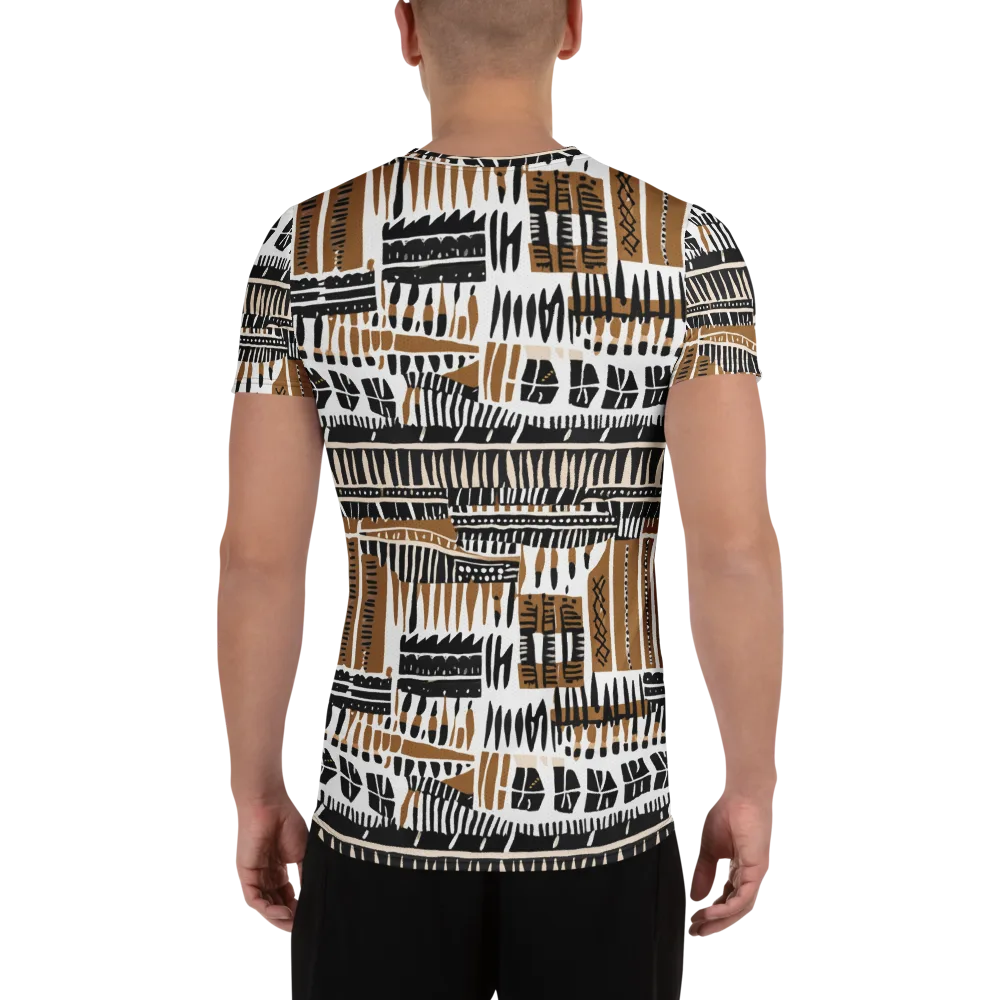 Desert Keys on Men's Athletic T-Shirt — Back