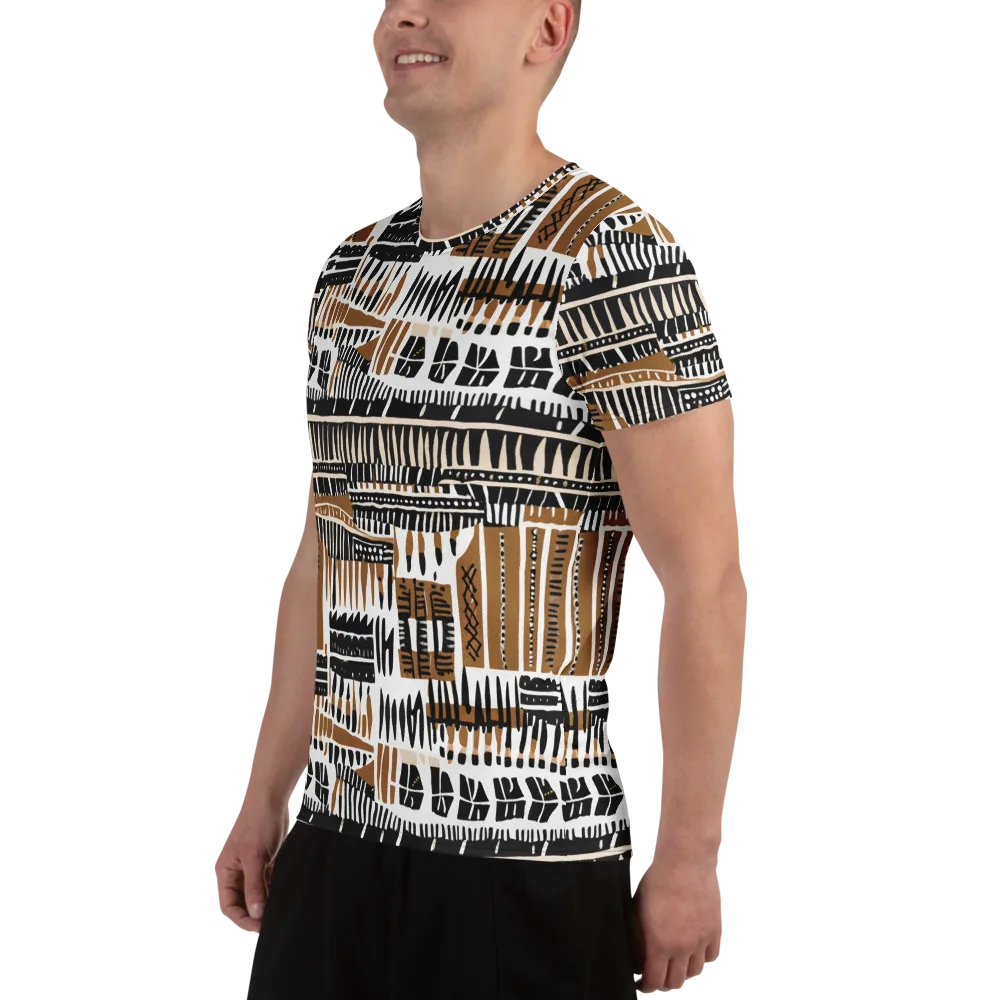 Desert Keys on Men's Athletic T-Shirt — Left