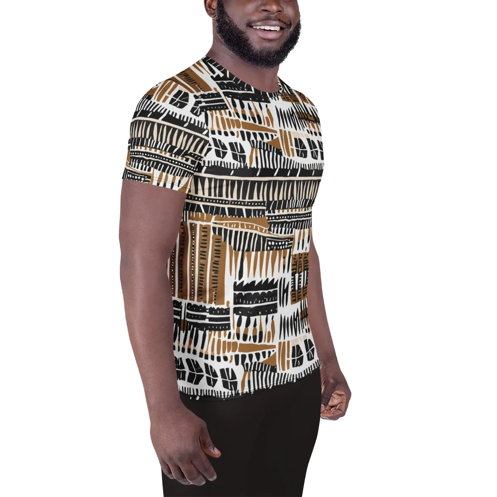 Desert Keys on Men's Athletic T-Shirt — Right
