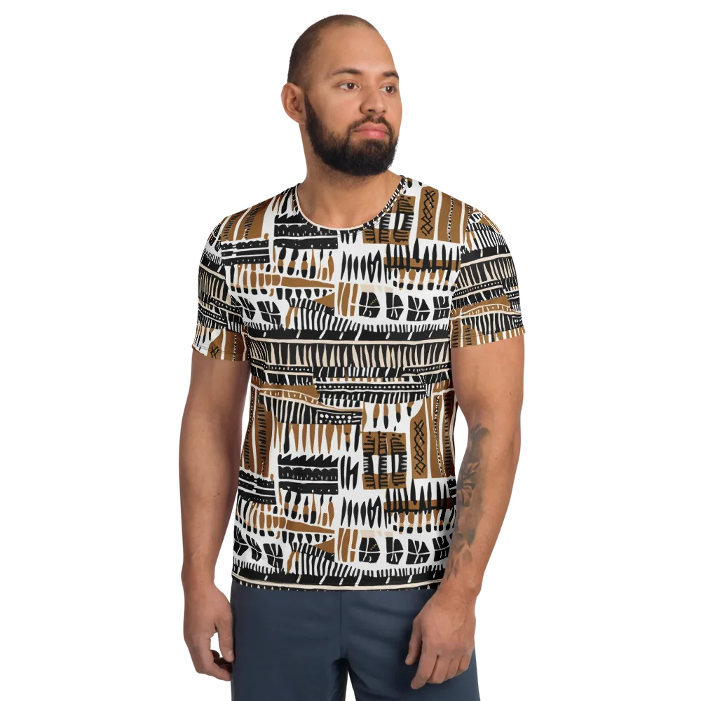 Desert Keys on Men's Athletic T-Shirt — Front