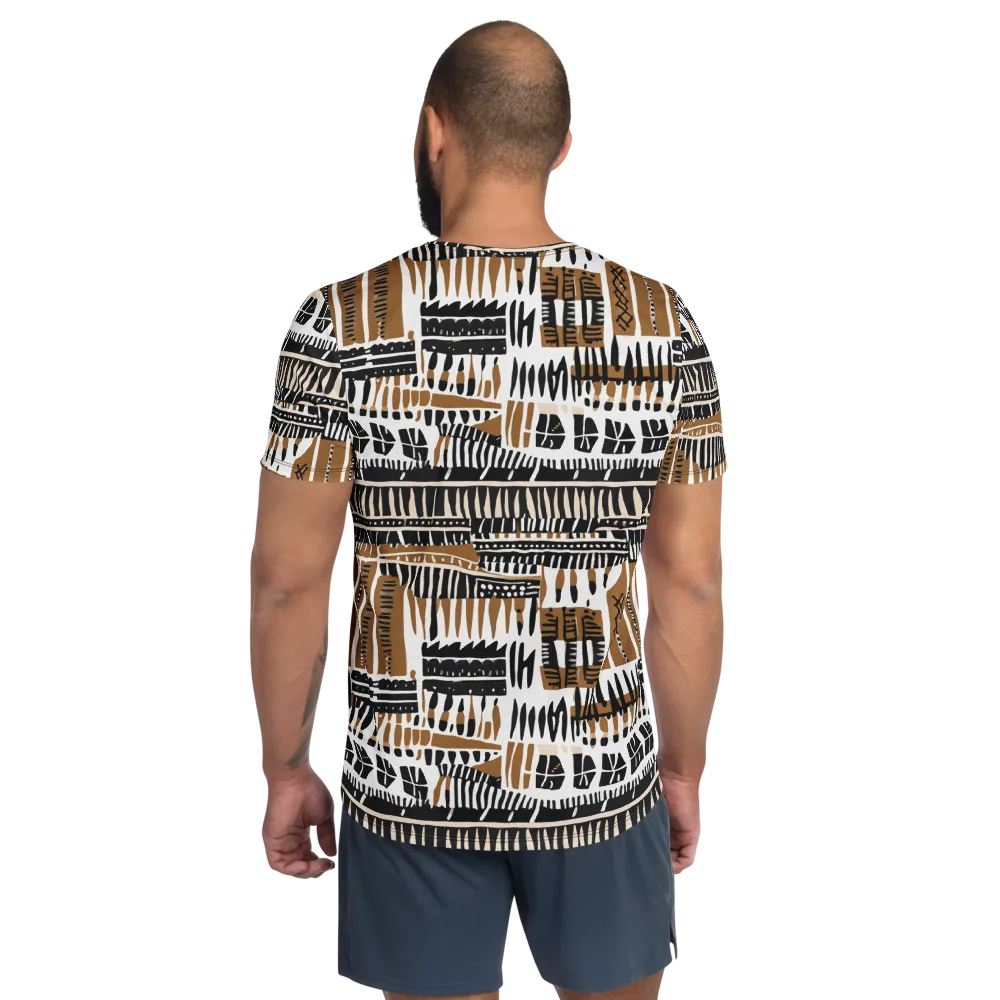 Desert Keys on Men's Athletic T-Shirt — Back