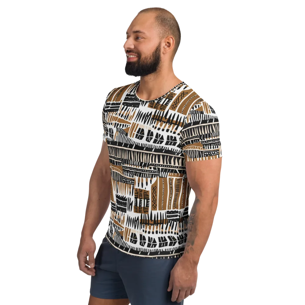 Desert Keys on Men's Athletic T-Shirt — Left