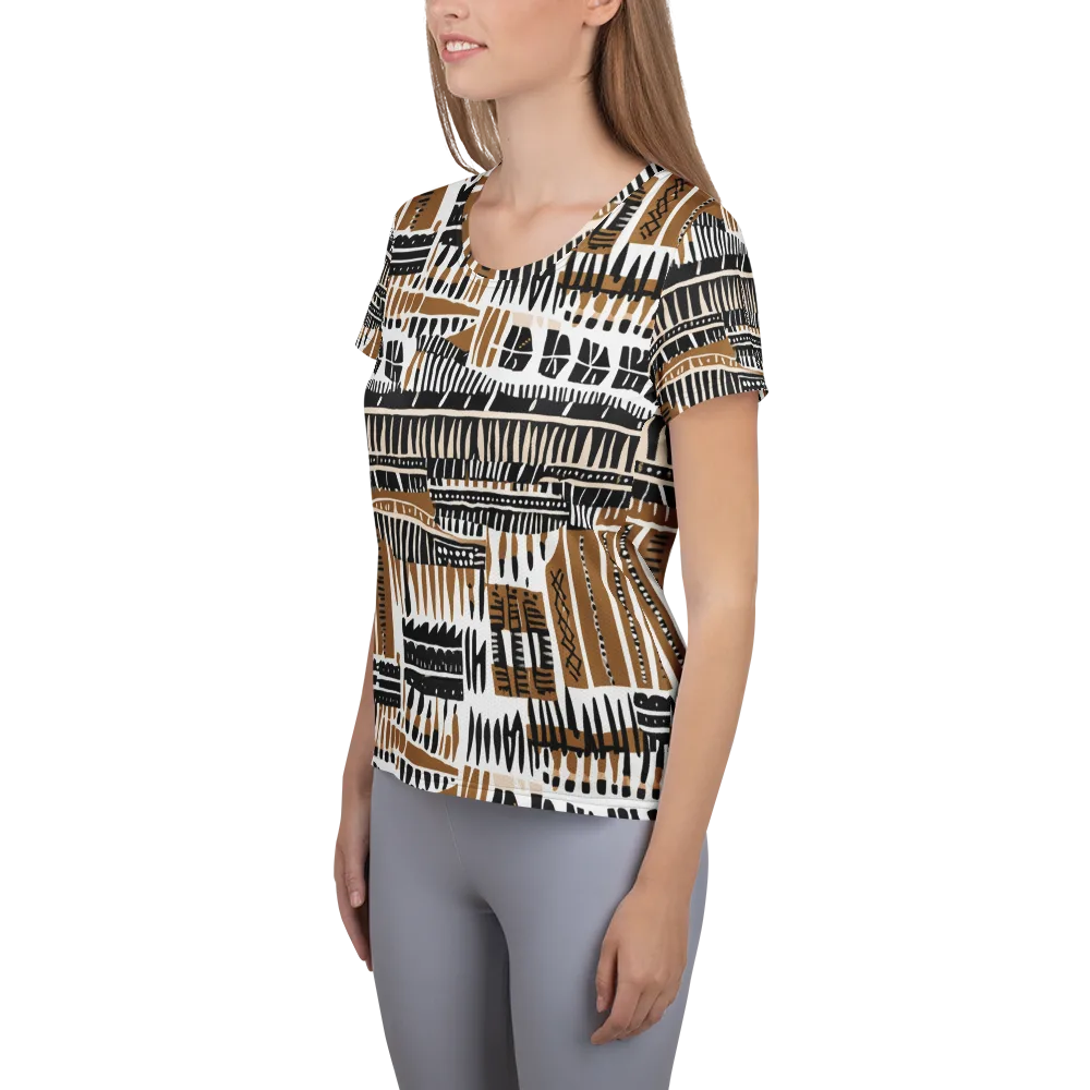 Desert Keys on Women's Athletic T-Shirt — Left