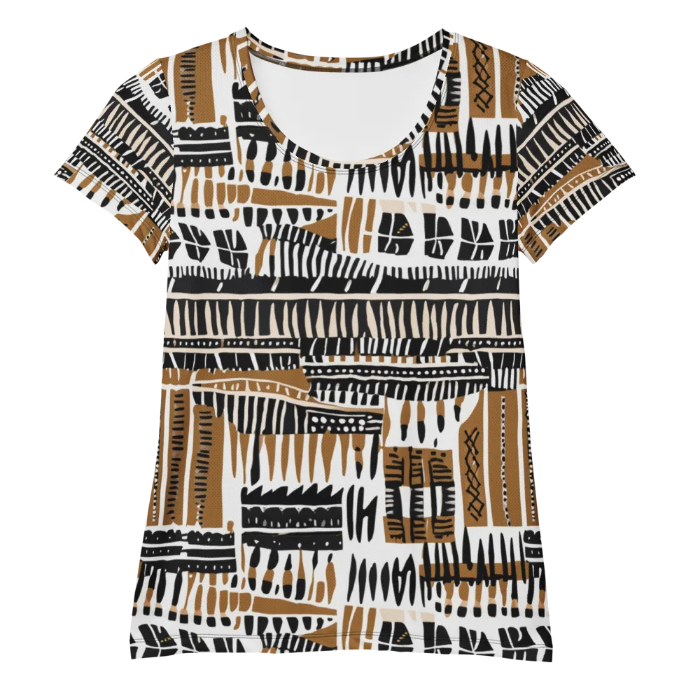 Desert Keys on Women's Athletic T-Shirt — Front