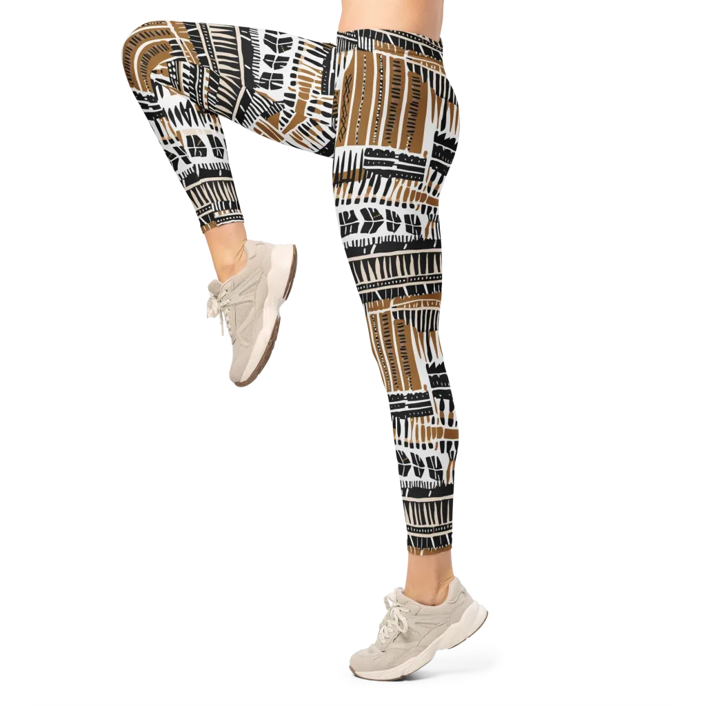 Desert Keys on Leggings — Left
