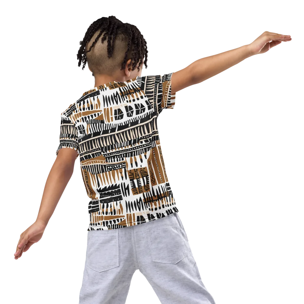 Desert Keys on Kids Crew Neck T-Shirt — Back