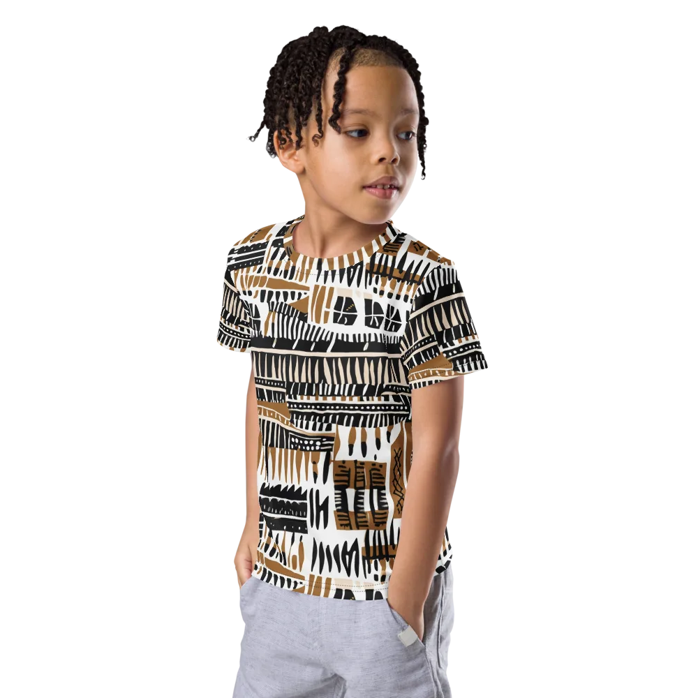 Desert Keys on Kids Crew Neck T-Shirt — Left Front