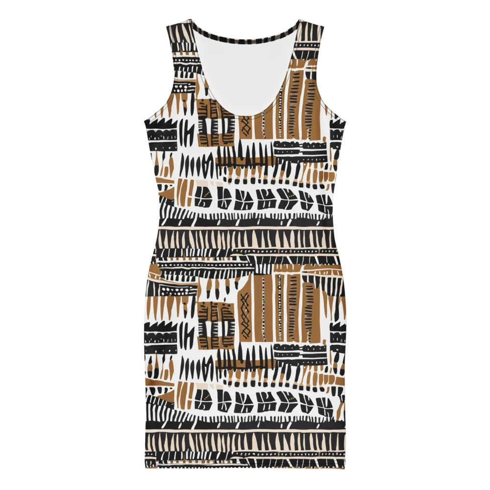 Desert Keys on Bodycon Dress — Front