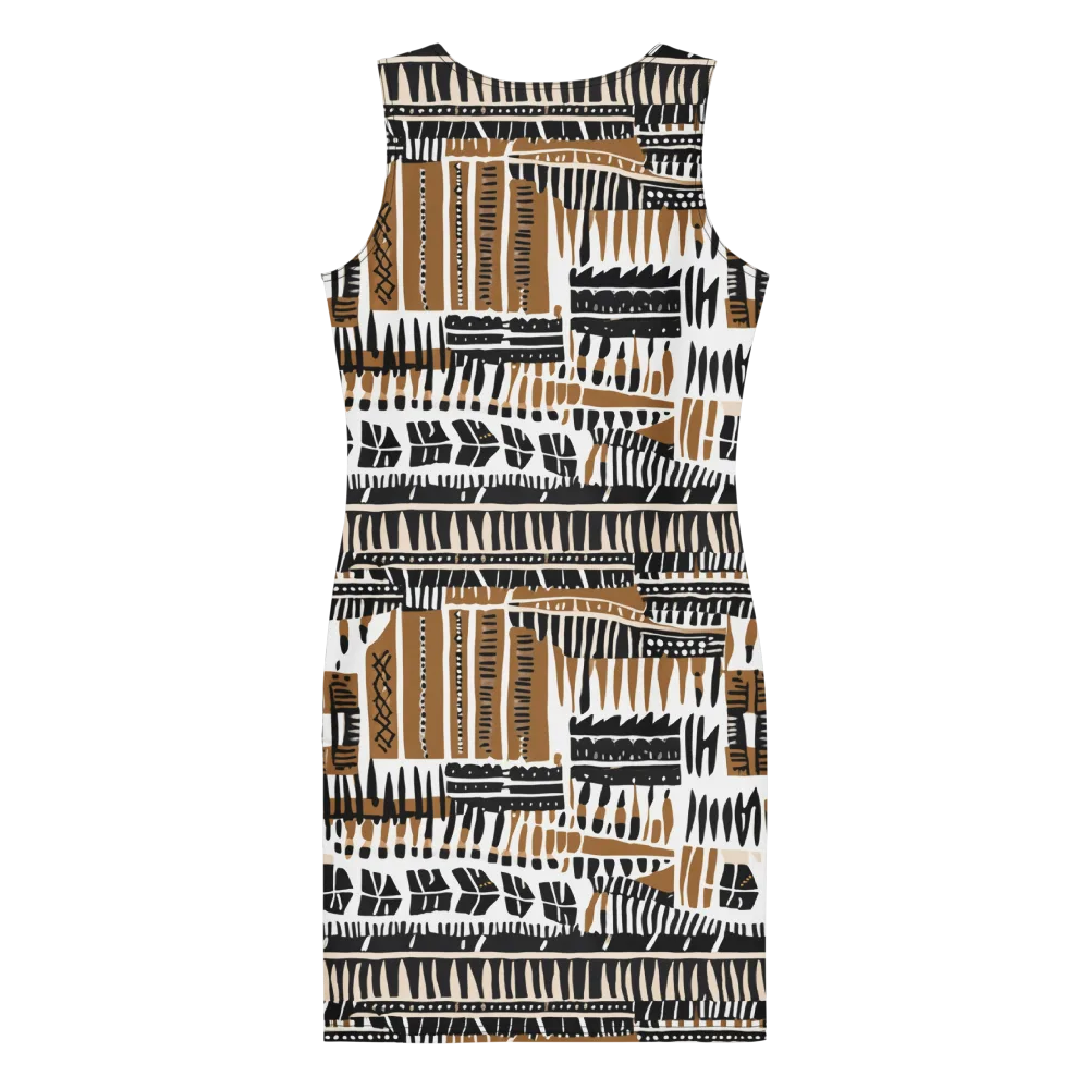 Desert Keys on Bodycon Dress — Back