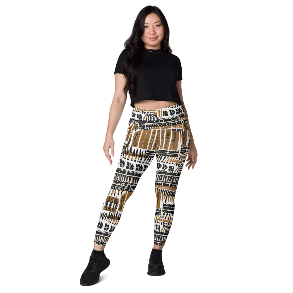 Desert Keys on Leggings with Pockets — Front