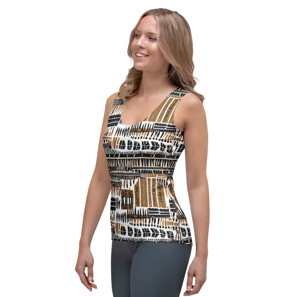 Desert Keys on Women's Tank Top — Left Front