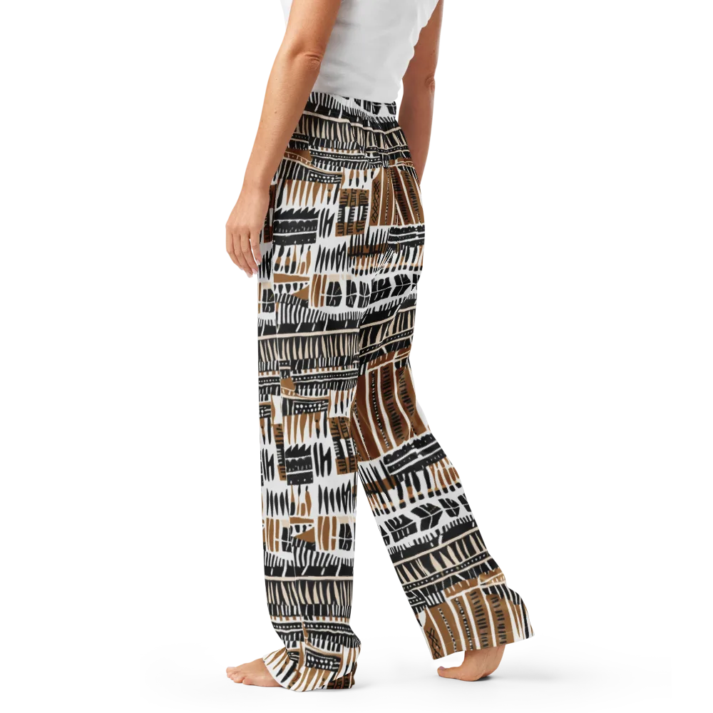 Desert Keys on Women's Pajama Pants — Left
